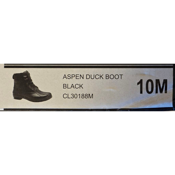 NWT Men\'s London Fog Black Aspen Duck Boots 10M Outdoors Fishing Hunting main image 4
